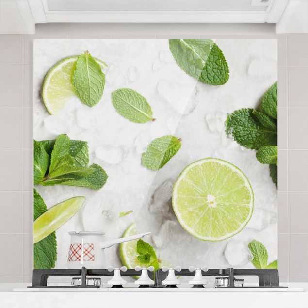 køkken dekorationer Lime Mint On Ice