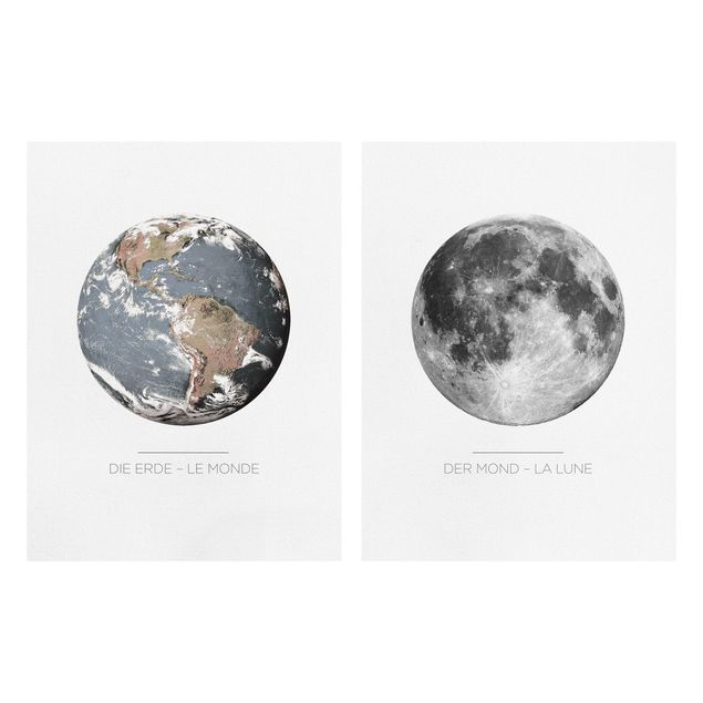 Billeder Moon And Earth