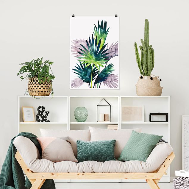 Plakater blomster Exotic Foliage - Fan Palm