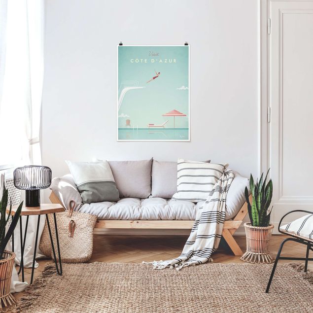Billeder strande Travel Poster - Côte D'Azur