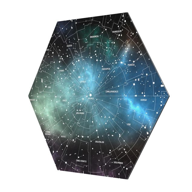 Billeder Stellar Constellation Map Galactic Nebula