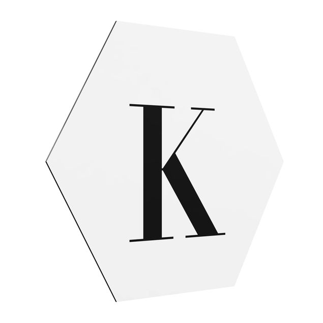 Billeder moderne Letter Serif White K