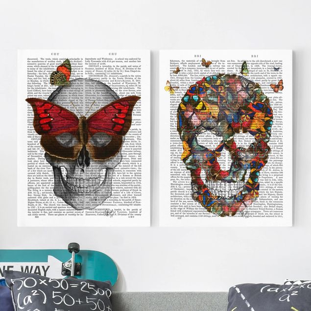 køkken dekorationer Scary Reading - Butterfly Mask Set I