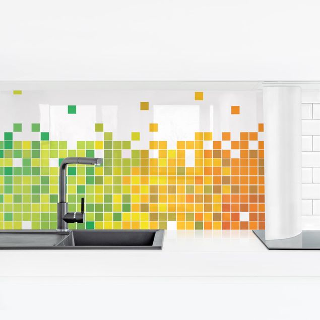 Stænkplade køkken Pixel Rainbow