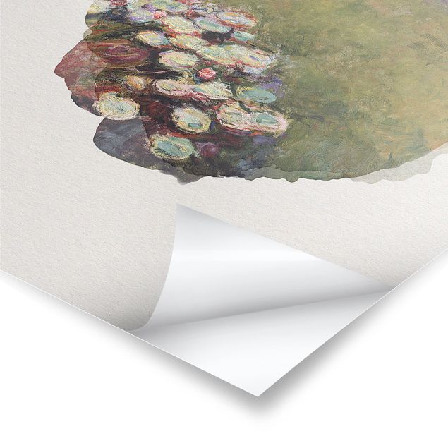 Plakater kunsttryk WaterColours - Claude Monet - Water Lilies