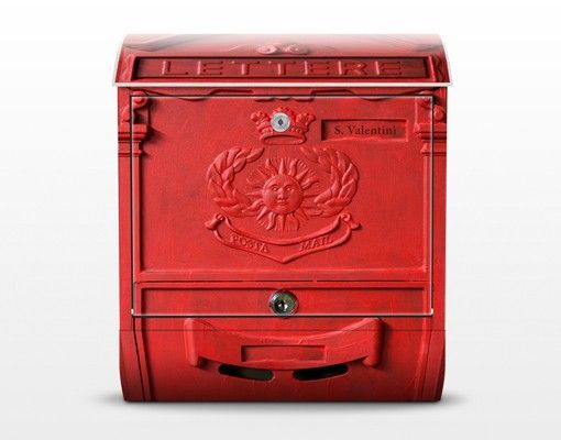 Postkasser rød In Italy