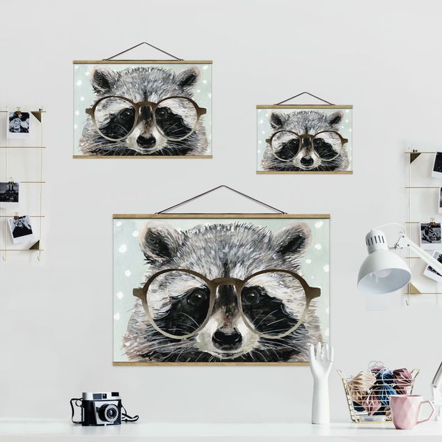 Billeder Animals With Glasses - Raccoon