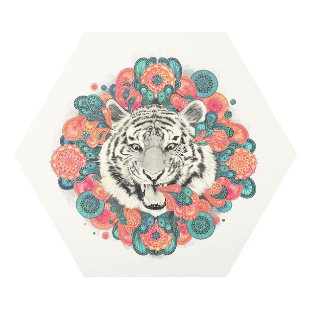 Billeder mønstre Illustration Tiger Drawing Mandala Paisley