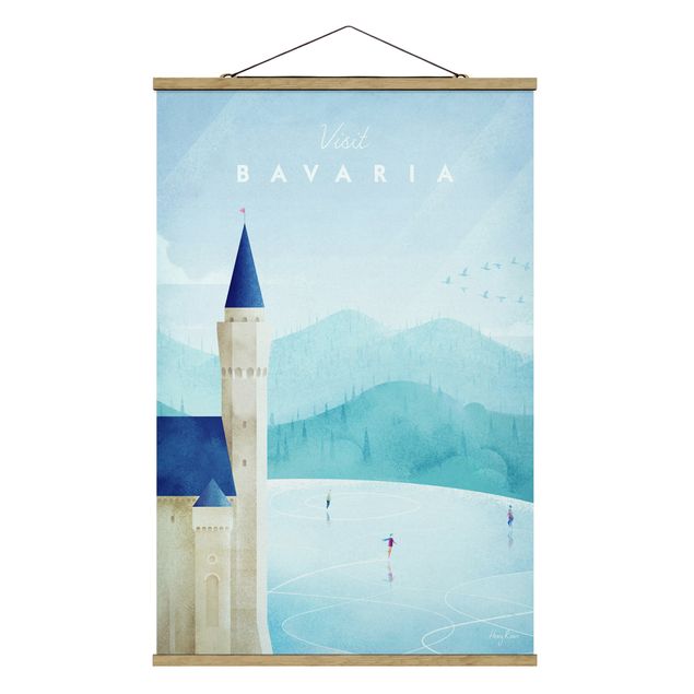 Billeder retro Travel Poster - Bavaria