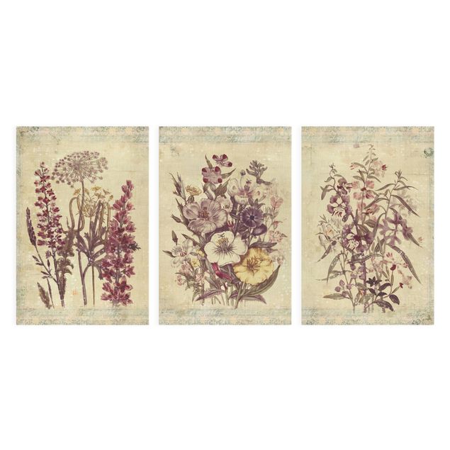 Billeder Vintage Flower Trio