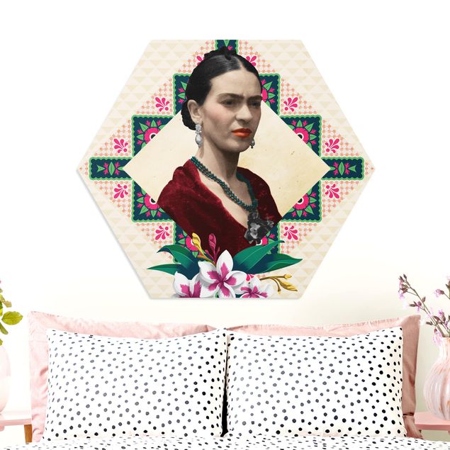 køkken dekorationer Frida Kahlo - Flowers And Geometry
