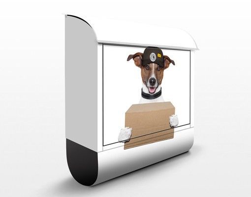 Postkasser dyr Dog With Package