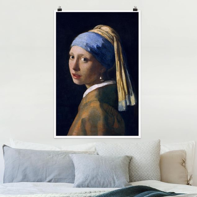 køkken dekorationer Jan Vermeer Van Delft - Girl With A Pearl Earring