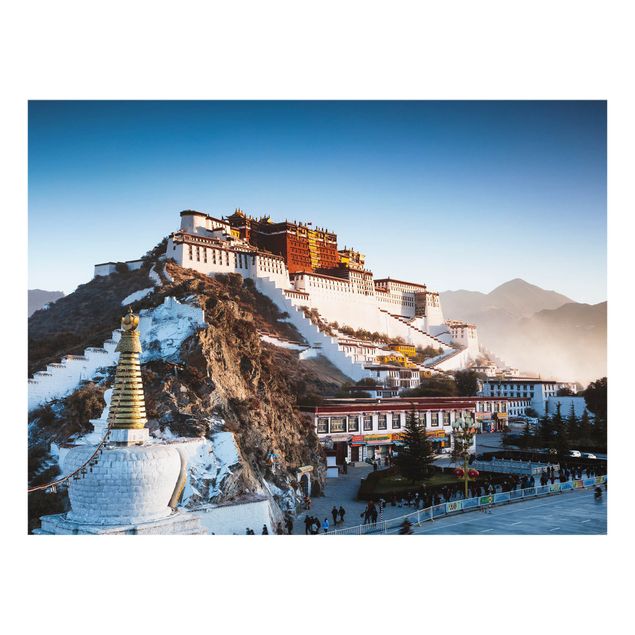 Spritzschutz - Potala Palast in Tibet - Querformat 4:3
