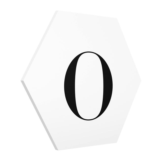 Billeder moderne Letter Serif White O