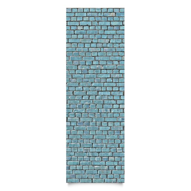 Selvklæbende folier blå Brick Tiles Turquoise