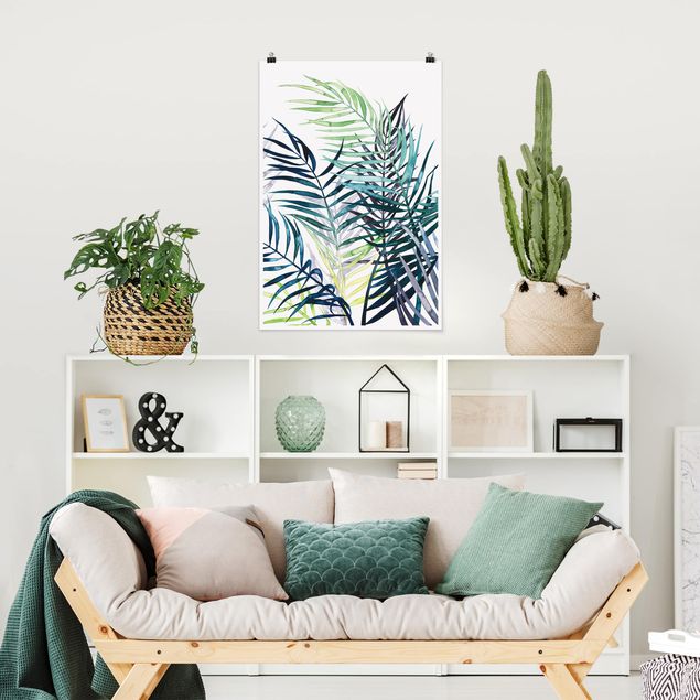 Plakater blomster Exotic Foliage - Palme