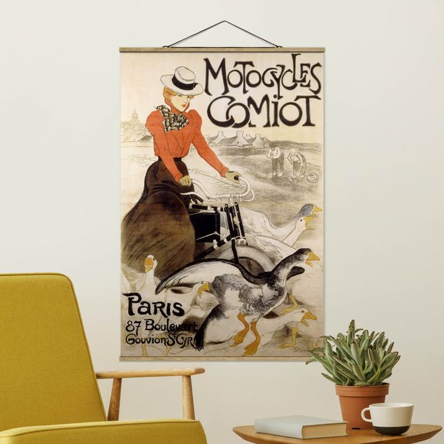 køkken dekorationer Théophile Steinlen - Poster For Motor Comiot