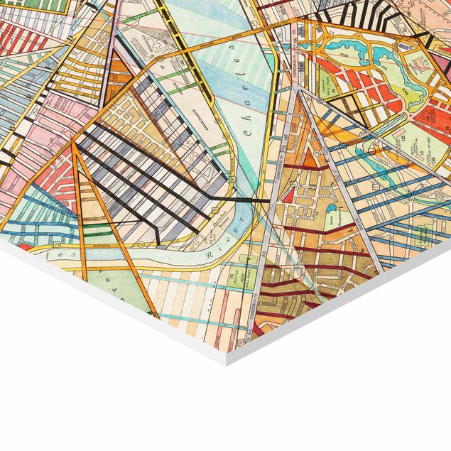Billeder Modern Maps Boston - Montreal - St. Louis