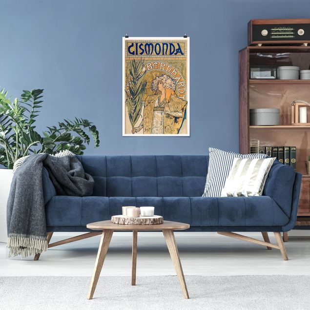 Kunst stilarter Alfons Mucha - Poster For The Play Gismonda