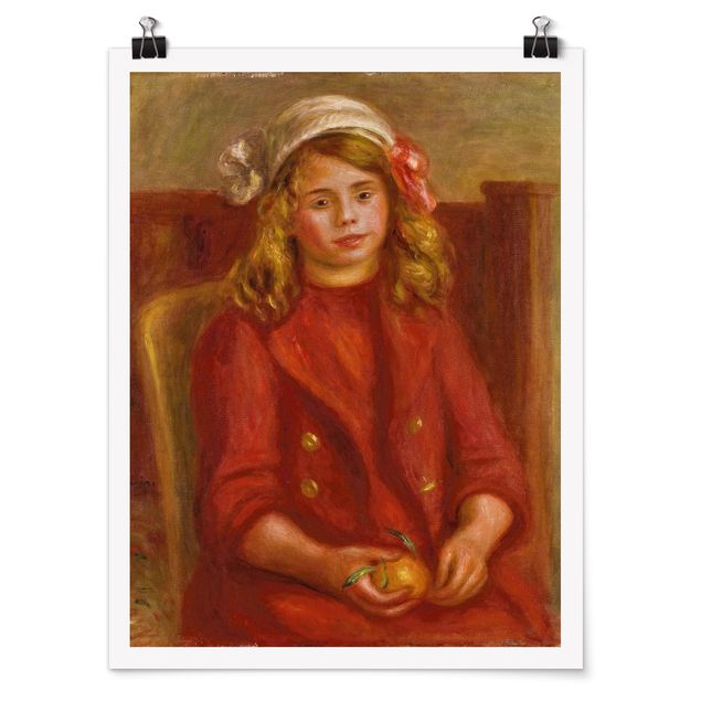 Plakater kunsttryk Auguste Renoir - Young Girl with an Orange