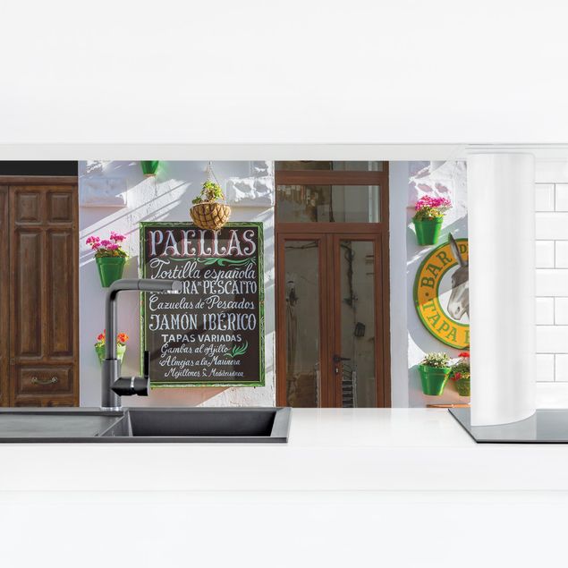 Stænkplader glas Bar de Tapas With Flowerpots