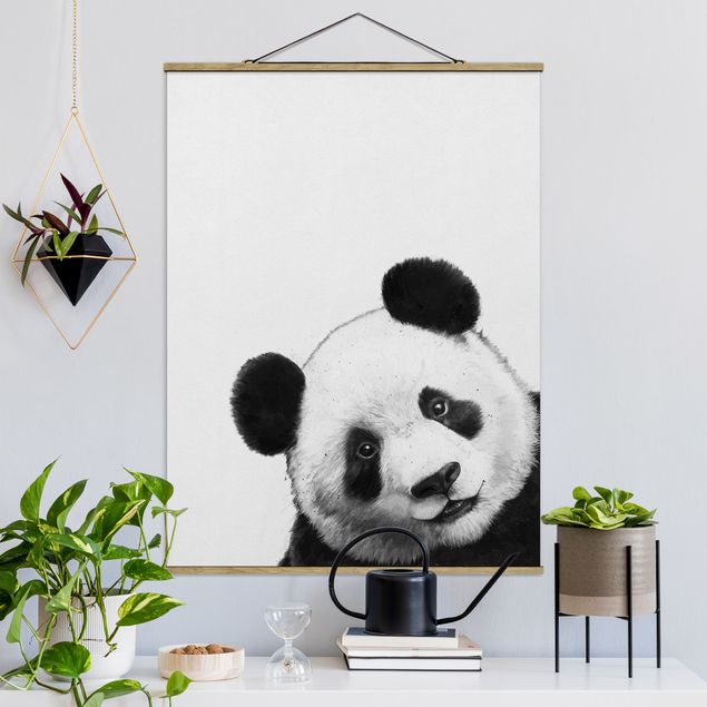 Billeder bjørne Illustration Panda Black And White Drawing