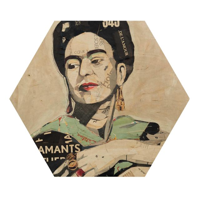 Kunsttryk Frida Kahlo - Collage No.4