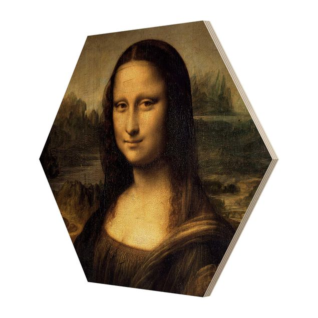 Sekskantede billeder Leonardo da Vinci - Mona Lisa