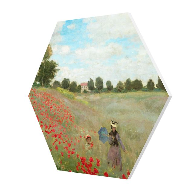 Billeder blomster Claude Monet - Poppy Field Near Argenteuil