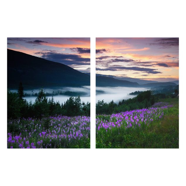 Billeder på lærred landskaber Heavenly Valley In Norway