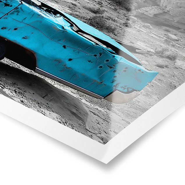 Billeder sort og hvid Turquoise Cadillac