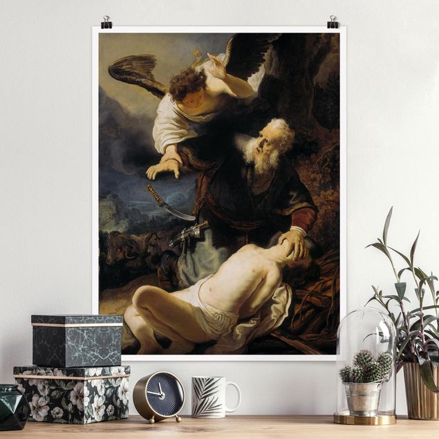 Kunst stilarter barok Rembrandt van Rijn - The Angel prevents the Sacrifice of Isaac