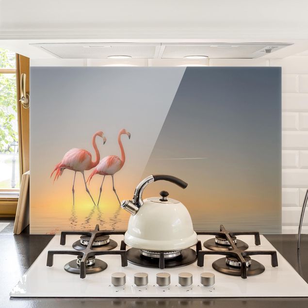 køkken dekorationer Flamingo Love