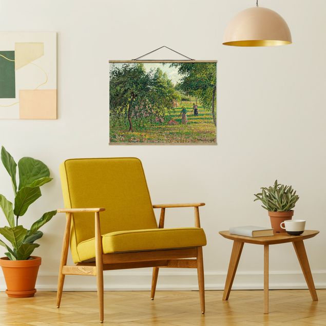 Kunst stilarter impressionisme Camille Pissarro - Apple Trees And Tedders, Eragny