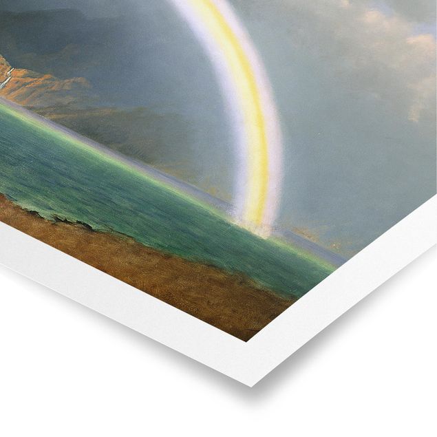 Plakater kunsttryk Albert Bierstadt - Rainbow over the Jenny Lake, Wyoming