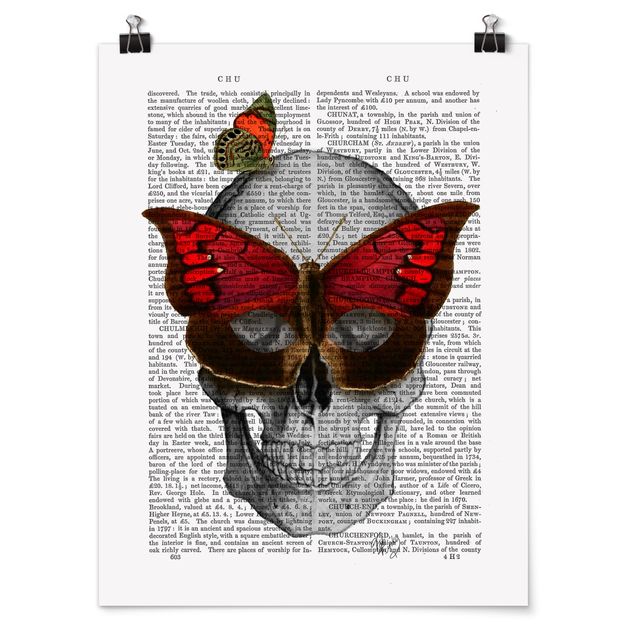Plakater dyr Scary Reading - Butterfly Mask