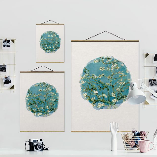 Billeder kunsttryk WaterColours - Vincent Van Gogh - Almond Blossom