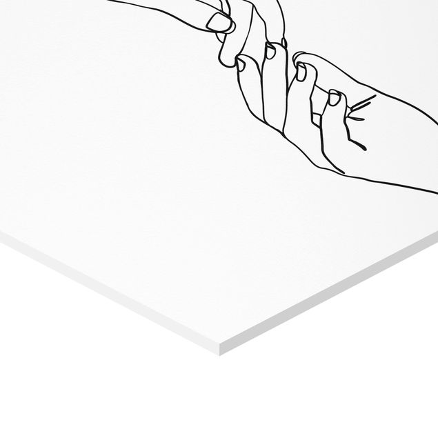 Billeder Line Art Hands Touching Black And White