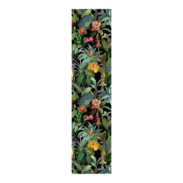 Panelgardiner blomster Birds With Tropical Flowers