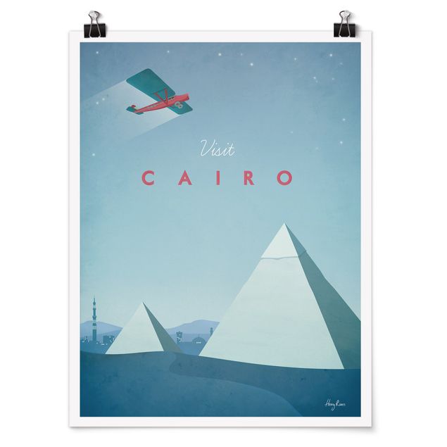 Plakater kunsttryk Travel Poster - Cairo
