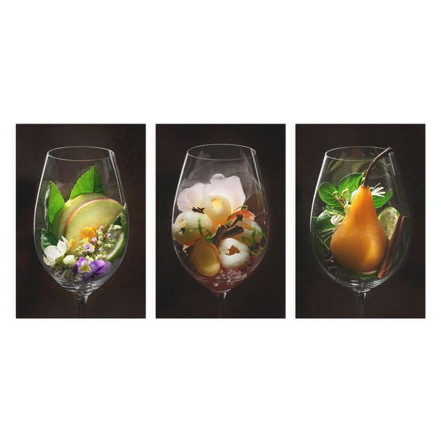 Billeder blomster Wine aromas in wine glass