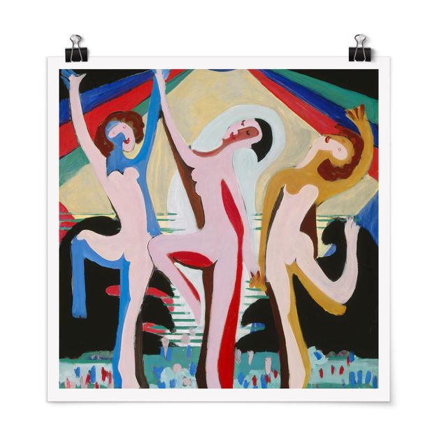 Billeder nøgen og erotik Ernst Ludwig Kirchner - colour Dance