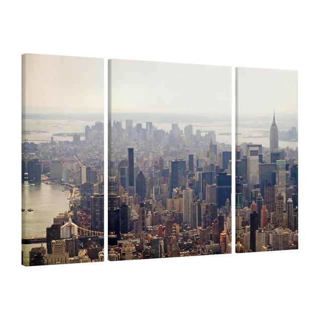Billeder på lærred arkitektur og skyline Morning In New York