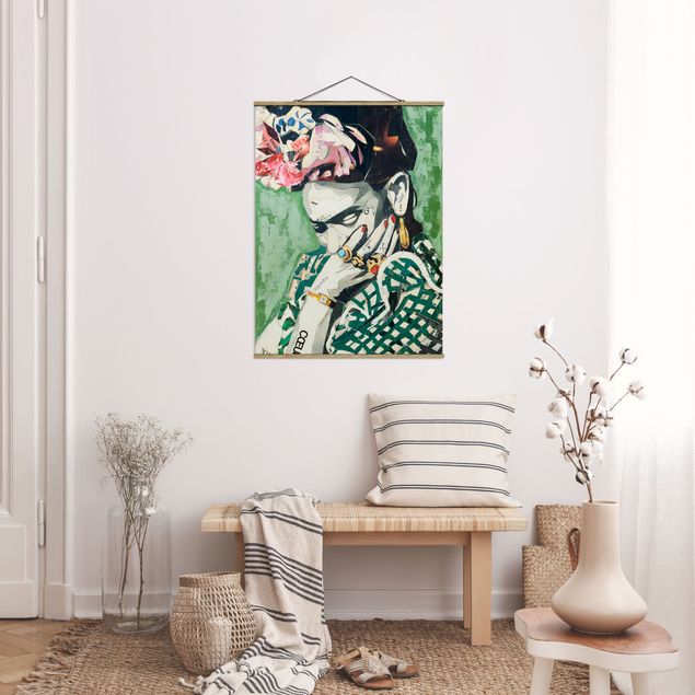 Billeder kunsttryk Frida Kahlo - Collage No.3