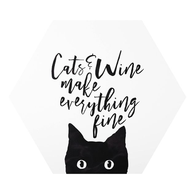Billeder dyr Cats And Wine make Everything Fine