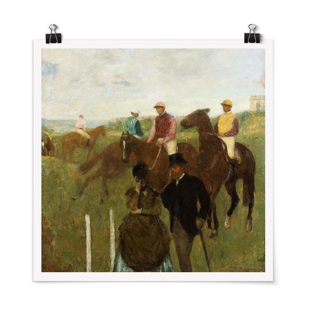 Kunst stilarter Edgar Degas - Jockeys On Race Track