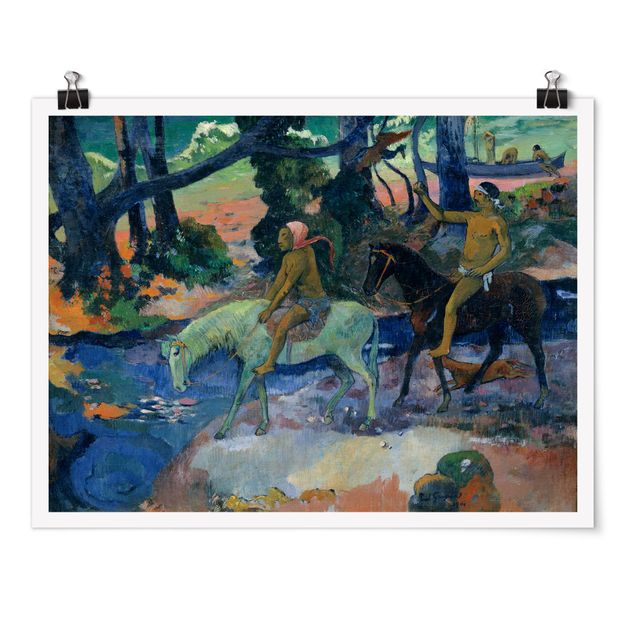 Plakater kunsttryk Paul Gauguin - Escape, The Ford
