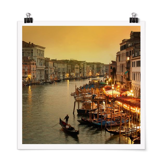 Plakater arkitektur og skyline Grand Canal Of Venice