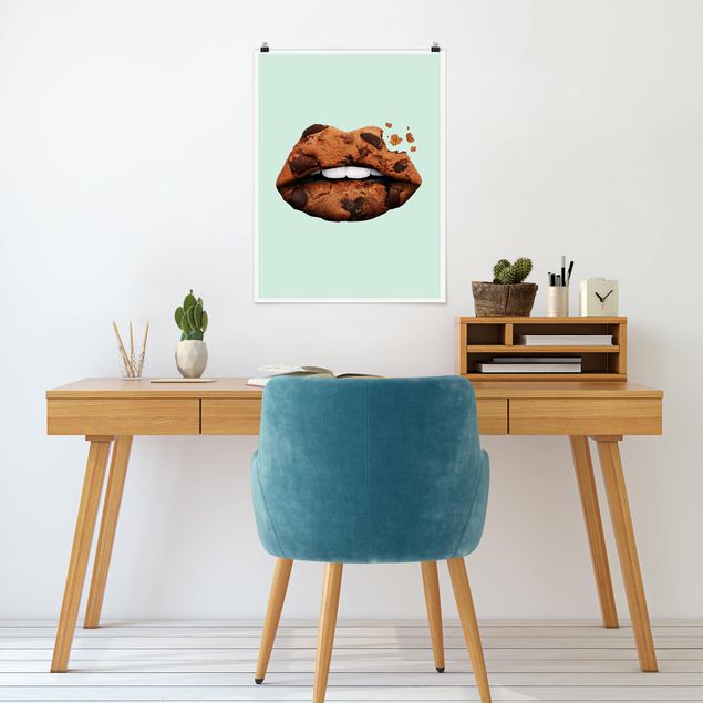Plakater kunsttryk Lips With Biscuit